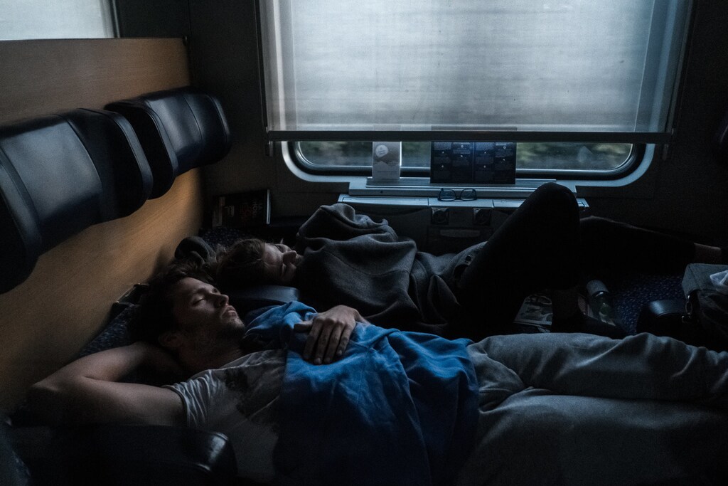 Lorenz Putz and Jessica Morar slept during their trip to Venice on the Nightjet, a service offered by the Austrian railway.