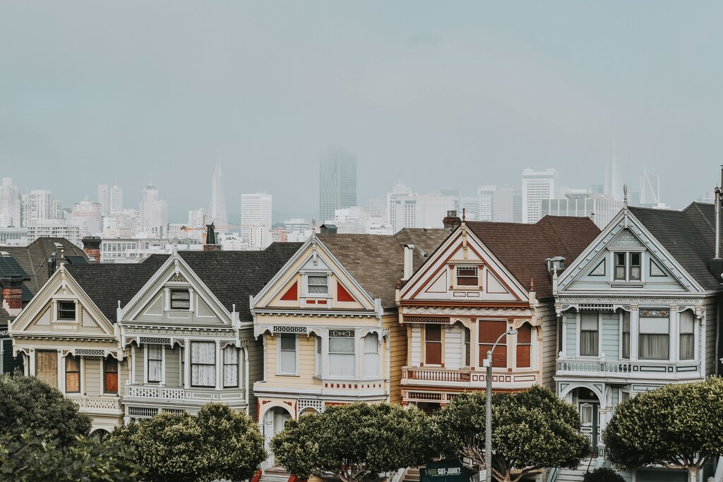 The Painted Ladies, Hayes Street, San Francisco, CA, USA.