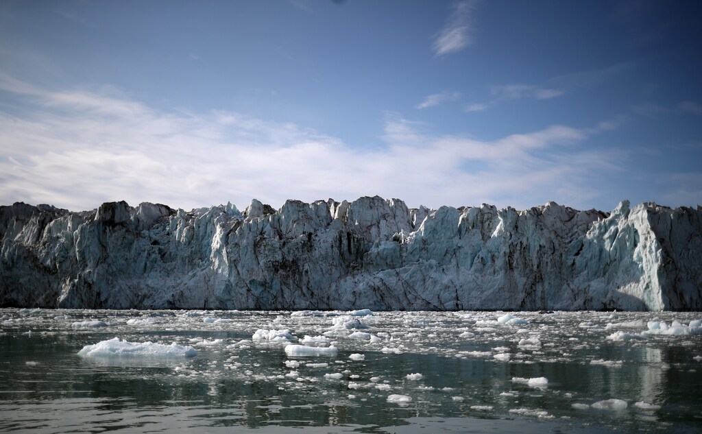 The Wahlenberg Glacier is seen in Oscar II land at Spitsbergen in Svalbard, Norway, August 5, 2019.