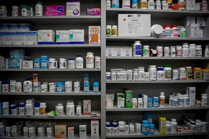 Bottles of medications line the shelves at a pharmacy in Portsmouth, Ohio, June 21, 2017. REUTERS/Bryan Woolston