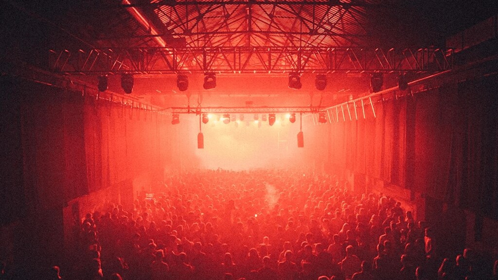 SWG3 Glasgow nightclub interior.