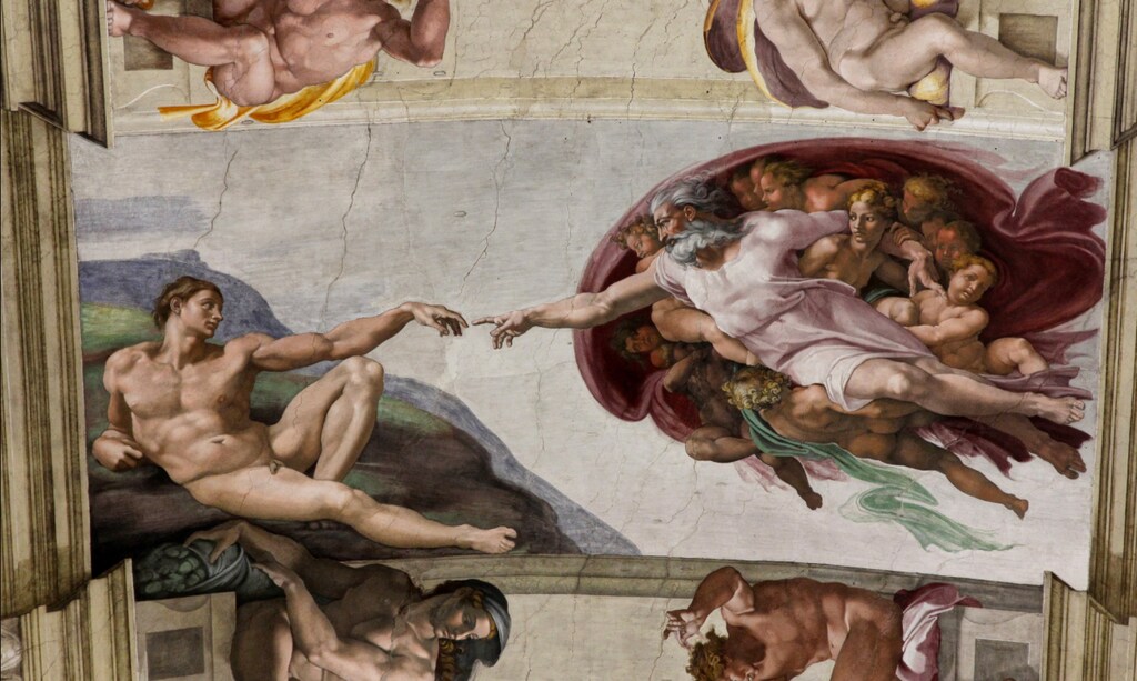 The Creation of Adam by Michaelangelo