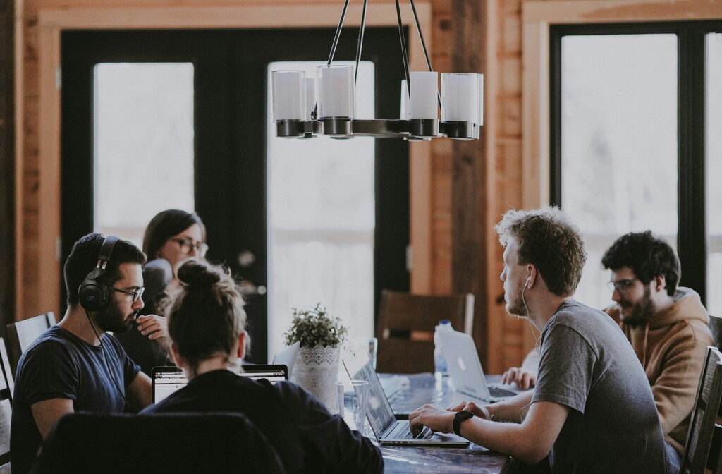 People in a business meeting