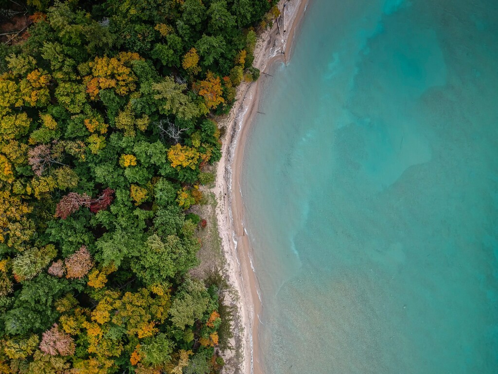 Land and sea.