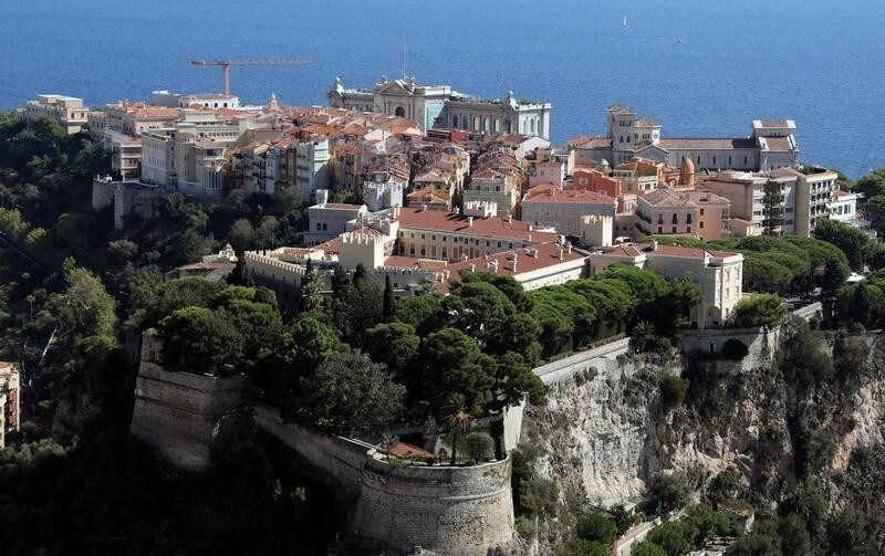 A general view shows Monaco rock and Palace, September 30, 2016. REUTERS/Eric Gaillard - RTSQ7M4