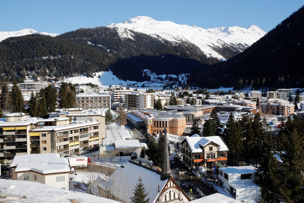 A general view shows the the congress center, the venue of the World Economic Forum (WEF) and the Alpine resort of Davos, Switzerland January 22, 2020.