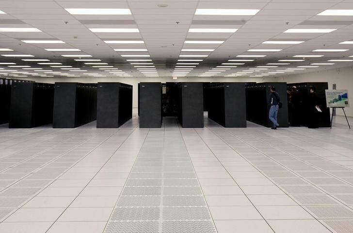 The BlueGene/L supercomputer is presented to the [media] at the Lawerence Livermore National Laboratory in Livermore, California, October 27, 2005. The BlueGene/L is the world's fastest supercomputer and will be used to ensure [U.S. nuclear weapons stockpile] is safe and reliable without testing. The BlueGene/L computer made by IBM can perform a record 280.6 trillion operations per second.