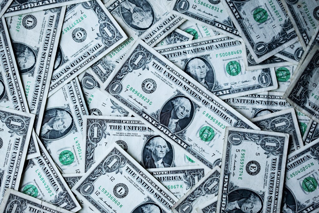 US dollar banknotes