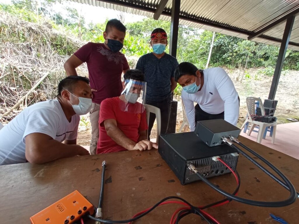 remote communities across the Amazon are protecting themselves from outbreaks of COVID-19 by staying connected via satellite and innovative radio technologies that can carry digital data