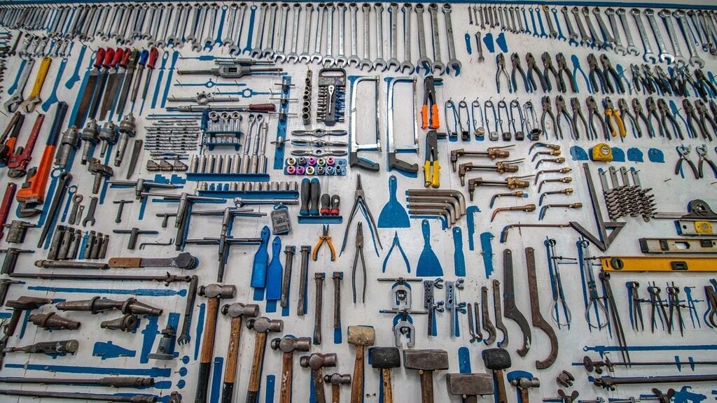 An array of tools that have been developed to complete various tasks for their user.