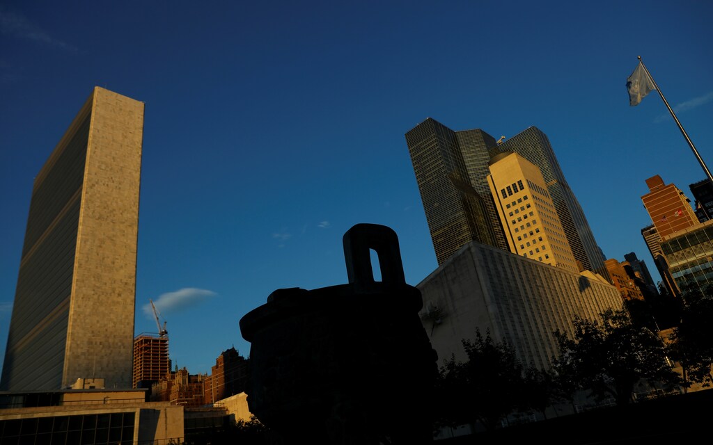 The United Nations building is seen during the 72nd United Nations General Assembly at U.N. headquarters in New York, U.S., September 22, 2017. REUTERS/Shannon Stapleton - RC128A138D50
