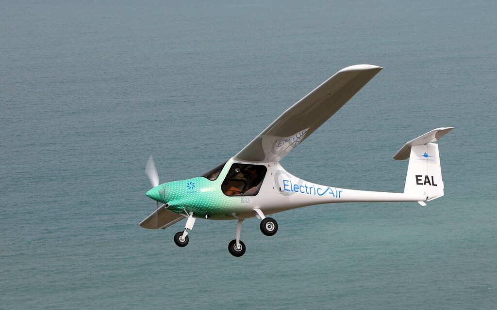 A Slovenian-built two-seat Pipistrel Alpha Electro