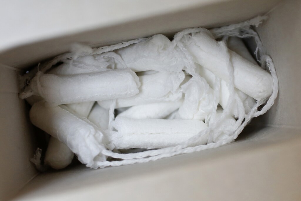 Tampons are seen in London, Britain March 18, 2016. Prime Minister David Cameron won backing at a European Union summit on Thursday to end the so-called "tampon tax" that has become a political football for Britons campaigning to leave the EU in a June referendum. REUTERS/Stefan Wermuth - LR1EC3I0XFFJF