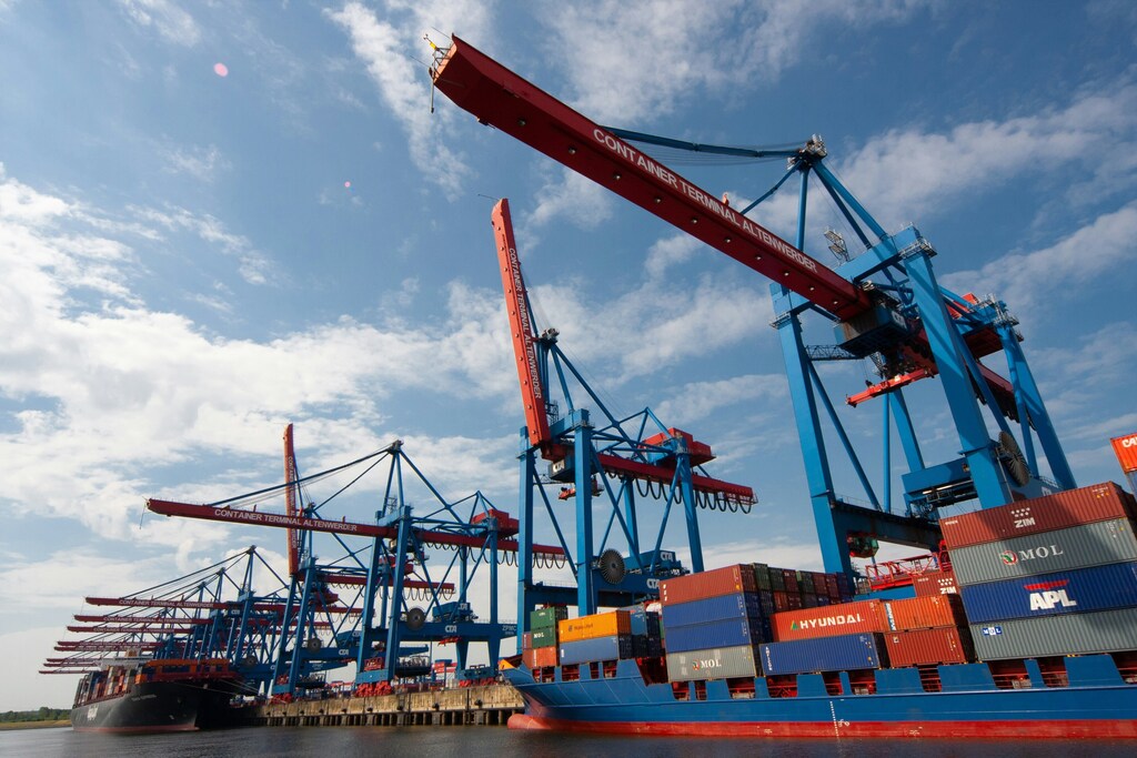 Shipping terminal.