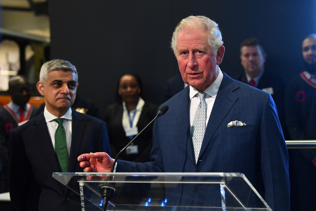 Britain's Prince Charles gives a speech during a visit to the London Transport Museum, in London, Britain March 4, 2020. Victoria Jones/Pool via REUTERS - RC23DF9UZNLV