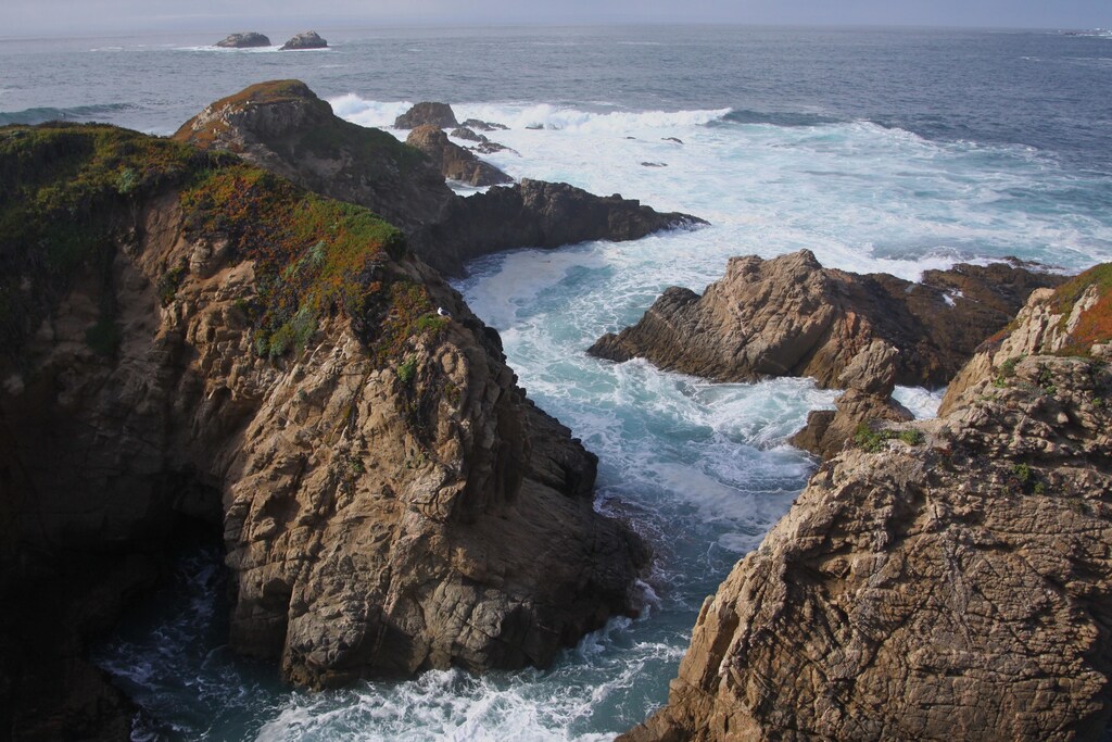 A rocky coastline