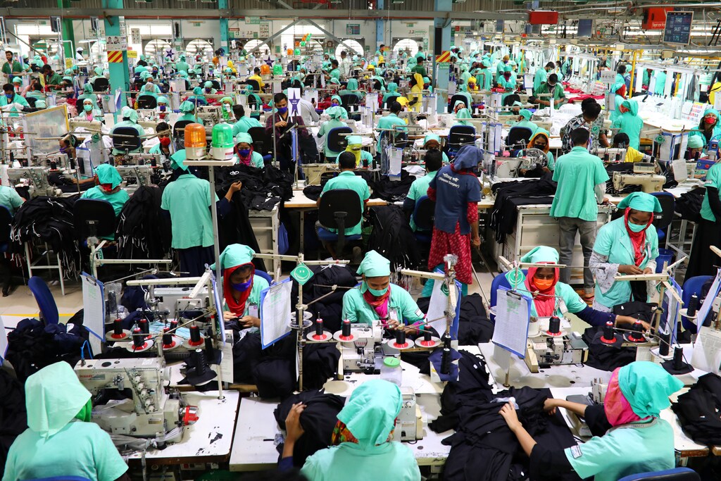 Garment workers in Gazipur, Bangladesh.