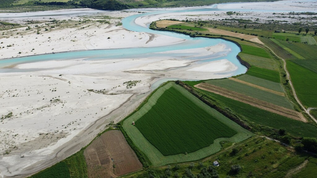 The Vjosa River in Albania, which has been declared a national park.