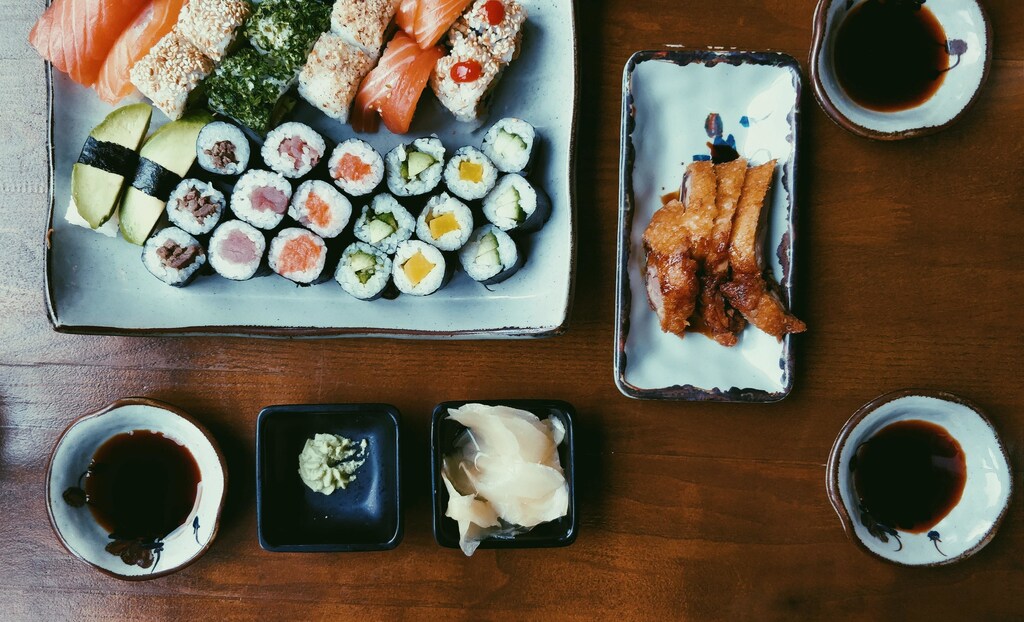 Sushi platter - climate change is threatening sushi production