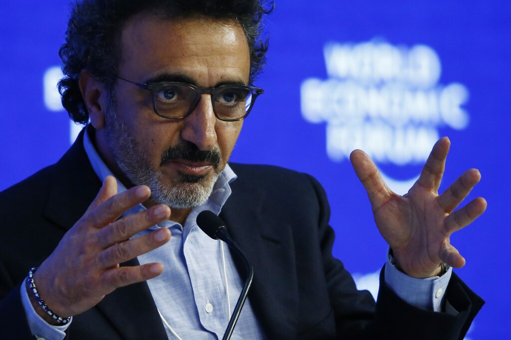 Hamdi Ulukaya, Chief Executive Officer of Chobani attends the session "The Humanitarian Imperative: A Global, Regional and Industry Response" during the Annual Meeting 2016 of the World Economic Forum (WEF) in Davos, Switzerland January 20, 2016.