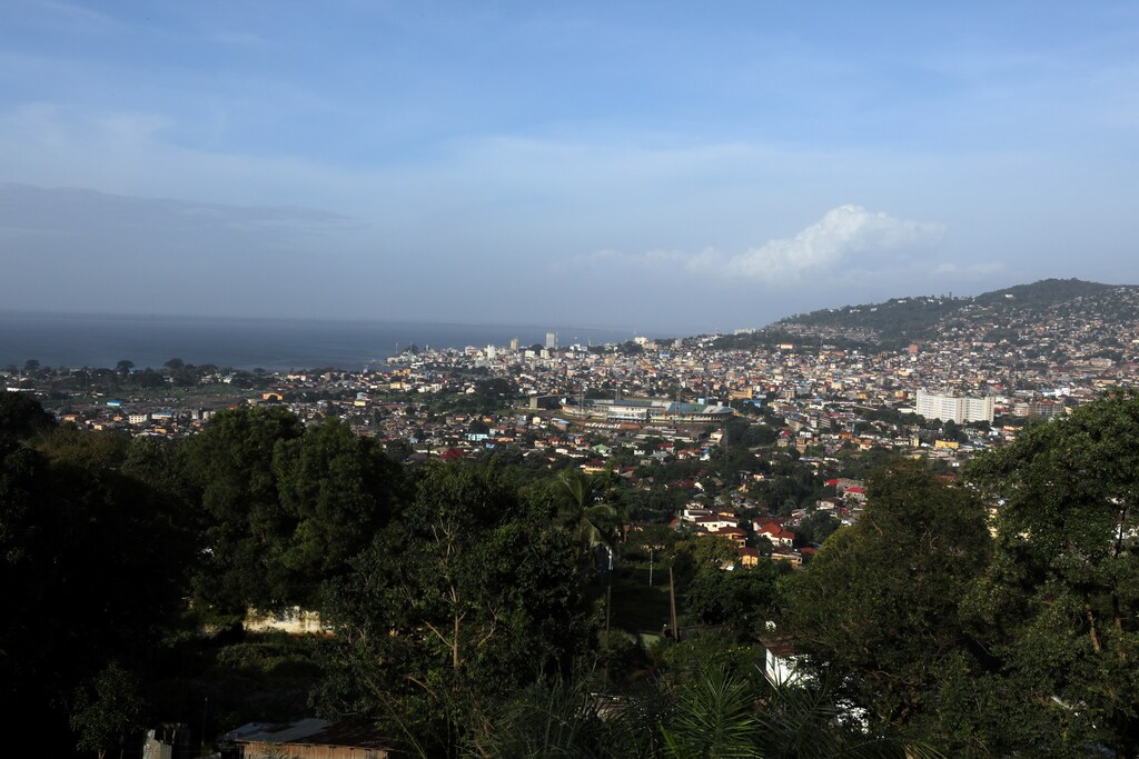 General view shows the city center of Freetown, Sierra Leone August 21, 2017. REUTERS/Afolabi Sotunde