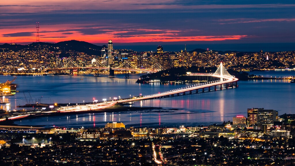 San Francisco at night, the setting for the latest Uplink Challenge