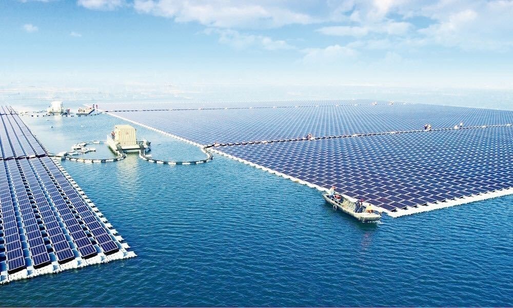 The 40MW floating solar power plant at Huainan, China, is the world's largest