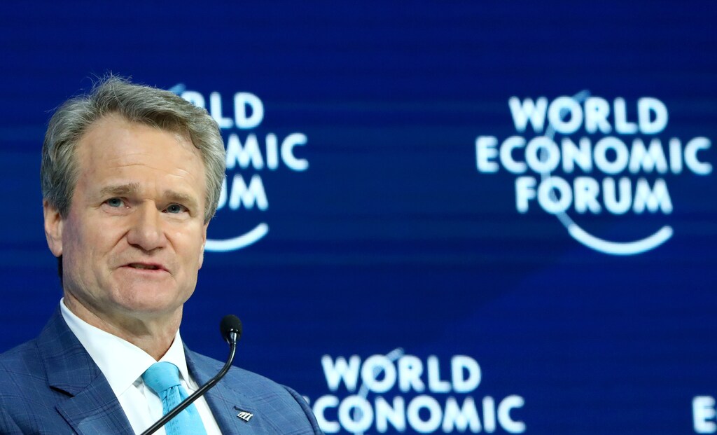 Chairman and CEO of Bank of America Brian T. Moynihan attends a session at the 50th World Economic Forum (WEF) annual meeting in Davos, Switzerland, January 21, 2020. REUTERS/Denis Balibouse - RC2HKE9W9ELH