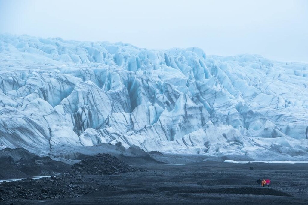 A glacier in Iceland.
