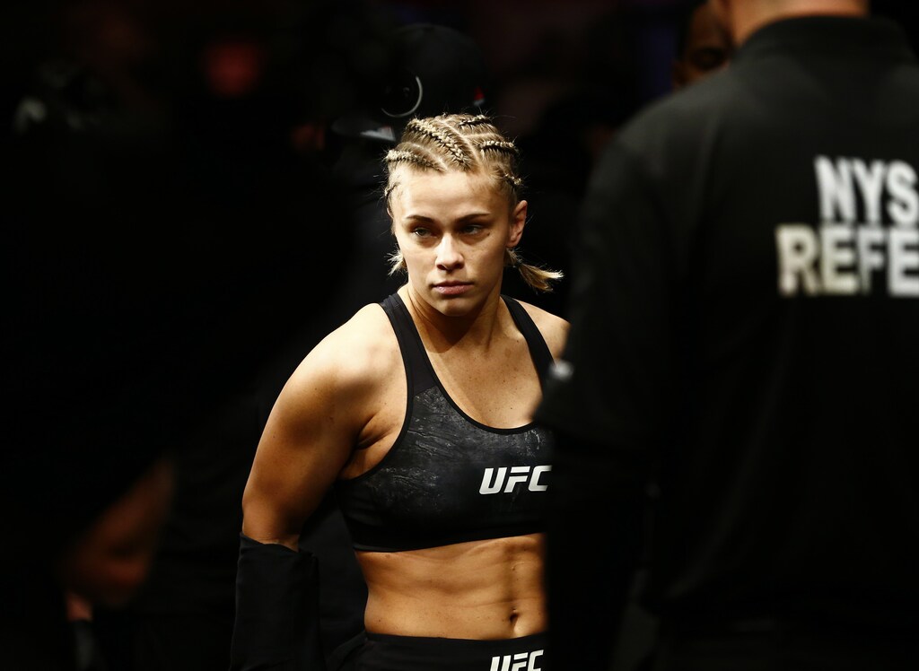 January 19, 2019; Brooklyn, NY, USA; Paige VanZant before her match against Rachael Ostovich during UFC Fight Night at Barclays Center. Mandatory Credit: Noah K. Murray-USA TODAY Sports - 12028175