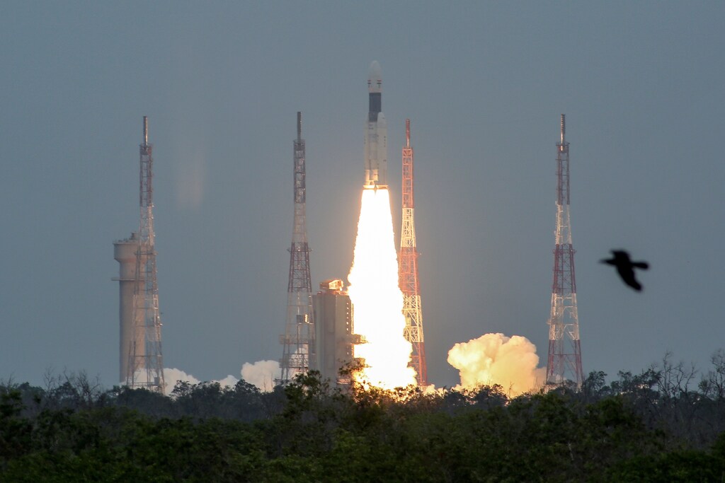 India's Geosynchronous Satellite Launch Vehicle Mk III-M1 blasts off carrying Chandrayaan-2, from the Satish Dhawan Space Centre at Sriharikota, India, July 22, 2019. REUTERS/P. Ravikumar