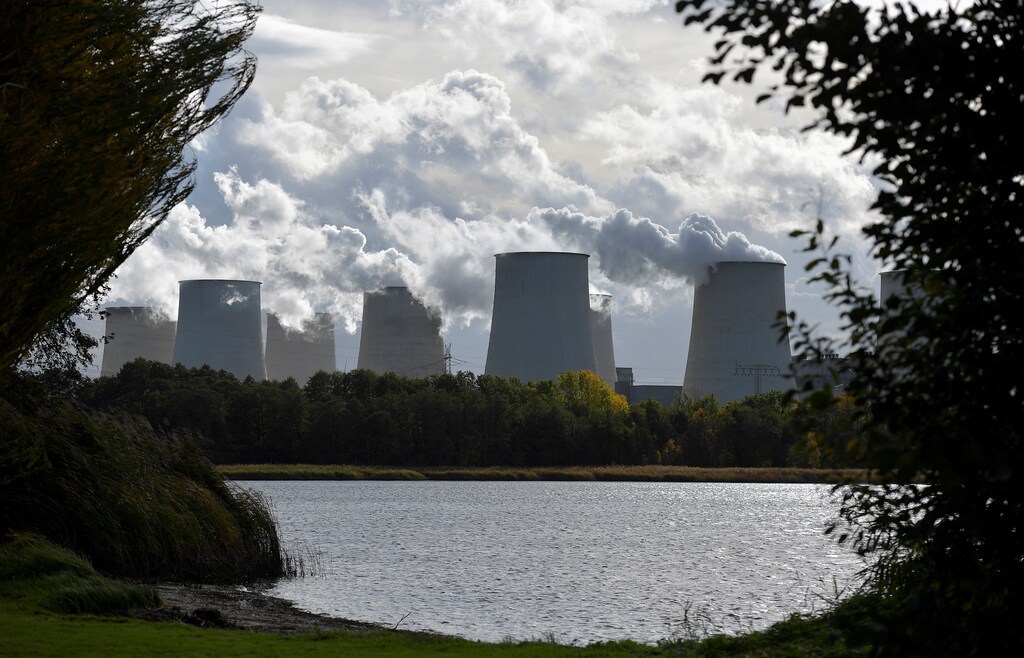 General view of the coal power plant of German LEAG energy company in Jaenschwalde, Germany, October 21, 2021. Picture taken October 21, 2021. REUTERS/Matthias Rietschel