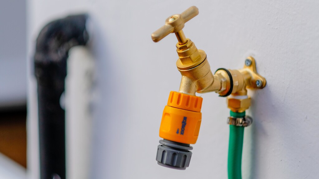 a picture of an outdoor tap