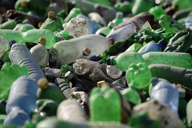 Plastic bottles are seen at a dumpsite in Drizla near capital Skopje October 7, 2012. A garbage collector makes about 90 Macedonian denars ($2) for 10 kg (22 lbs) worth of plastic bottles. On a good day, garbage collectors can collect up till 250 kg (551 lbs) worth of plastic bottles, earning them about 2390 Macedonian denars ($50). REUTERS/Ognen Teofilovski (MACEDONIA - Tags: ENVIRONMENT SOCIETY POVERTY BUSINESS EMPLOYMENT)