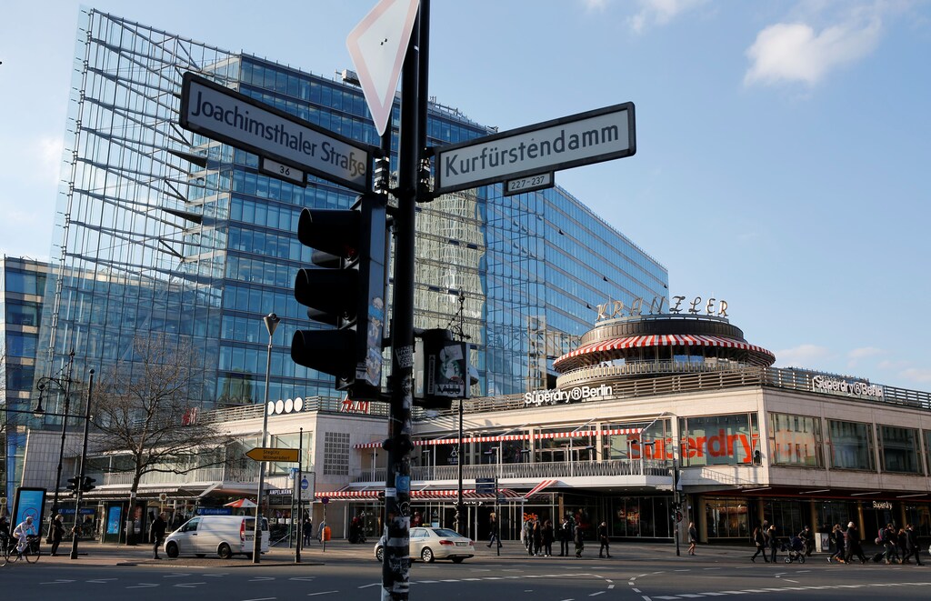 Cafe Kranzler is pictured at the Kurfuerstendamm boulevard in Berlin, Germany, February 27, 2017. REUTERS/Fabrizio Bensch - RTS11C2U