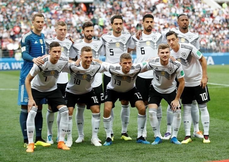 Soccer Football - World Cup - Group F - Germany vs Mexico - Luzhniki Stadium, Moscow, Russia - June 17, 2018 Germany team group before the match REUTERS/Carl Recine
