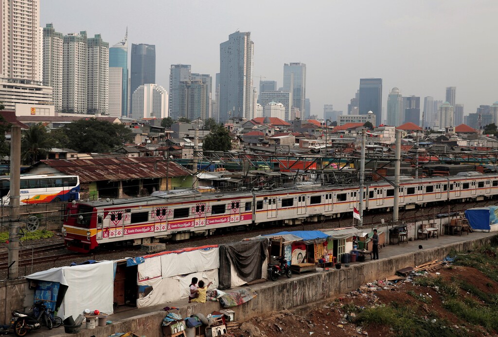 A slum area in Jakarta, Indonesia
