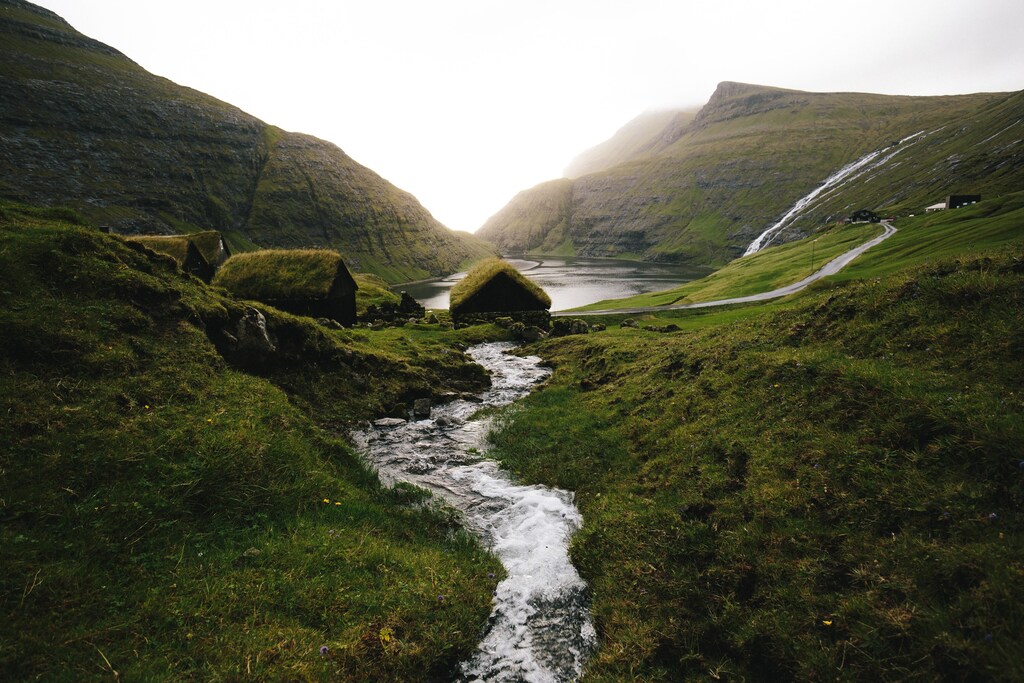 image of water in Saksun, Faroe Islands
