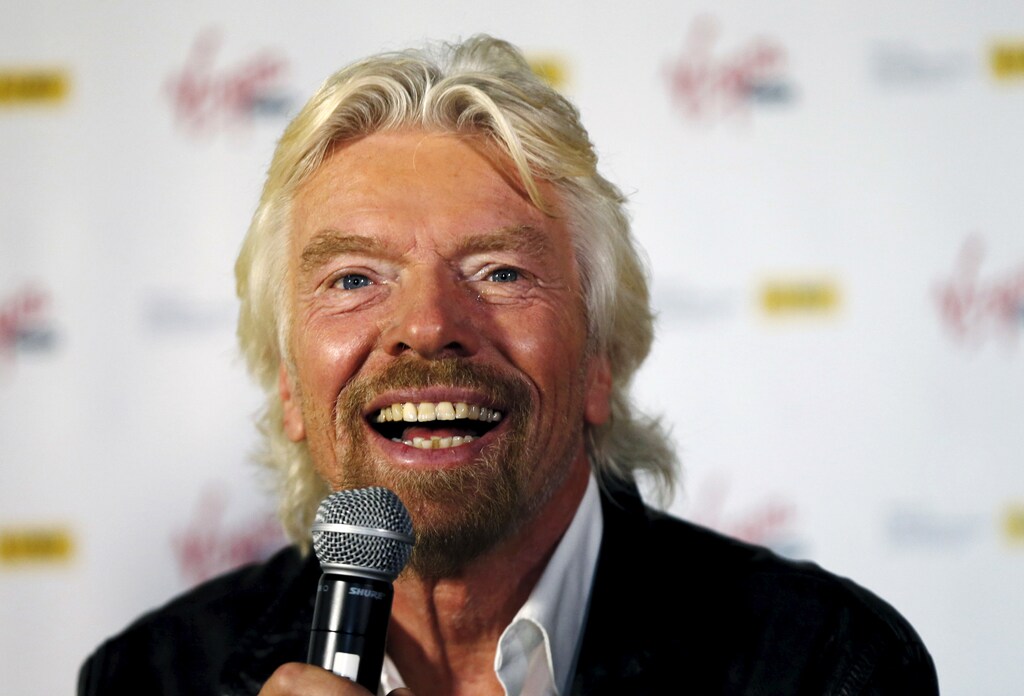 Virgin Group founder Richard Branson speaks at a press event in Sydney, September 9, 2015. Branson announced that on September 10 in Australia all phone calls from his Virgin Mobile phone company will be free, a 'call-to-arms' for Australians to talk to others in as more personal means than emails and social media. REUTERS/Jason Reed - RTS7GI