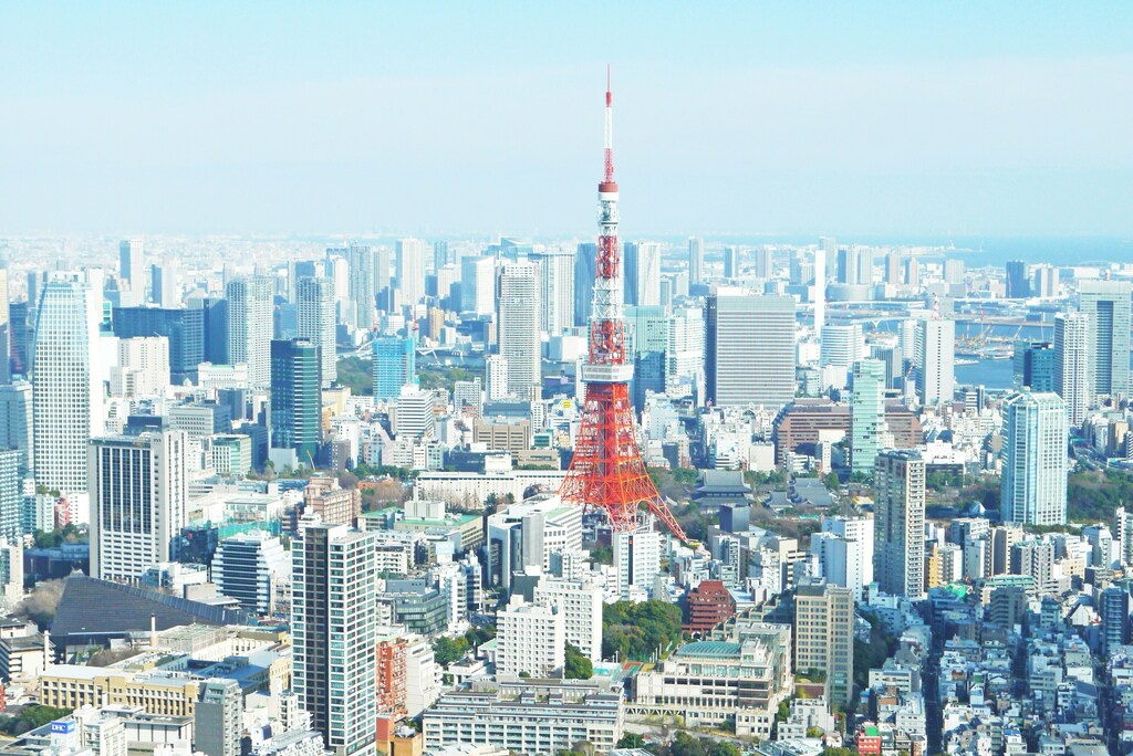 Tokyo tower in Japan.