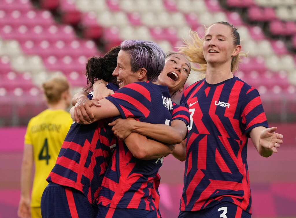 Settling a discrimination case, American soccer's governing body agreed to pay $24 million, and made a commitment to equal pay and bonuses to match the men's team.