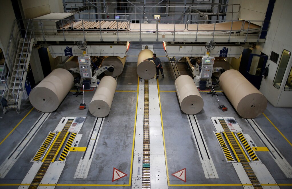 A cardboard box manufacturing company near Nantes, France.