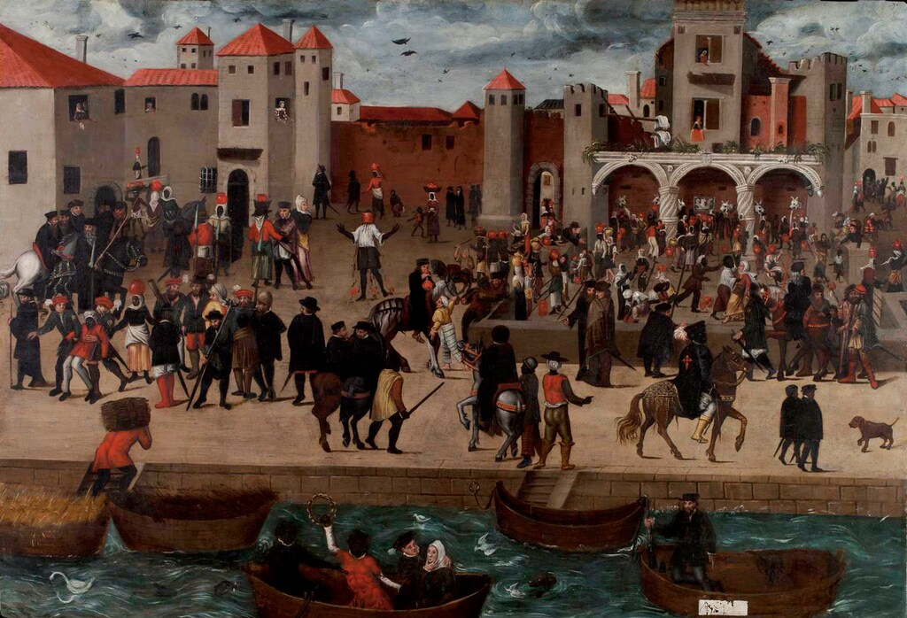 A depiction of multiracial 16th-century Lisbon