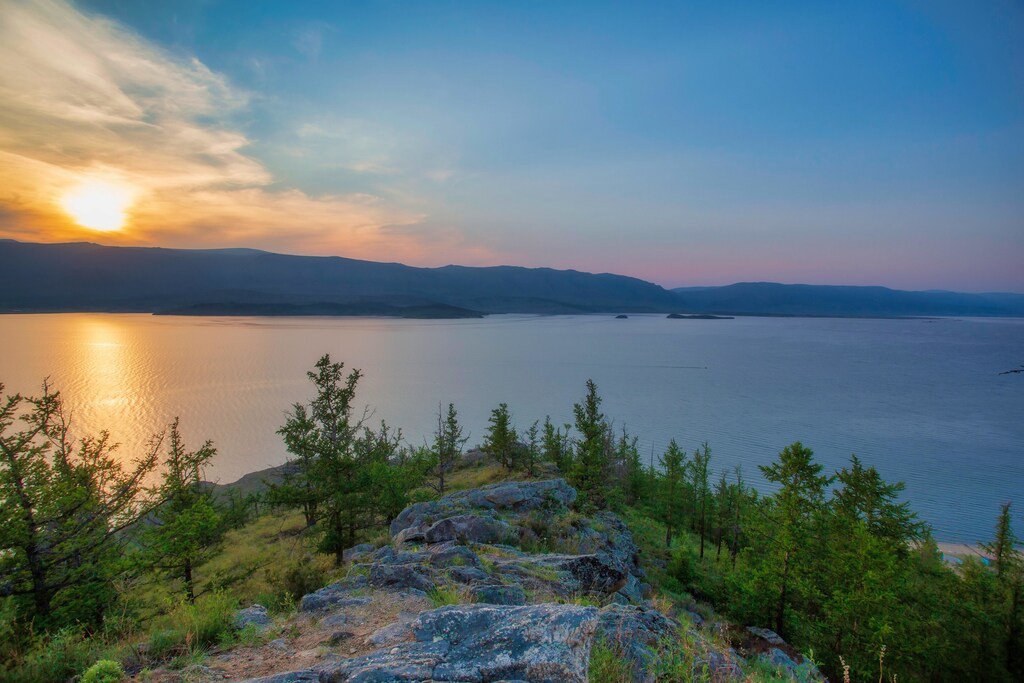 Lake Baikal, which features on the new 'lakes and oceans' visualization