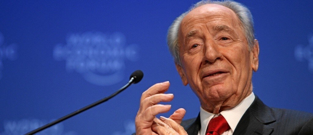 Shimon Peres, President of Israel, speaks during the session 'The Values behind Market Capitalism' at the Annual Meeting 2009 of the World Economic Forum in Davos.