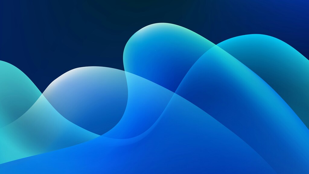 A graphic of a blue green wave formation, illustrating the different types of hydrogen