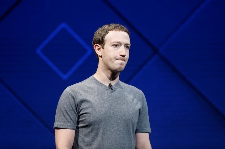 Facebook Founder and CEO Mark Zuckerberg speaks on stage during the annual Facebook F8 developers conference in San Jose, California, U.S., April 18, 2017. REUTERS/Stephen Lam
