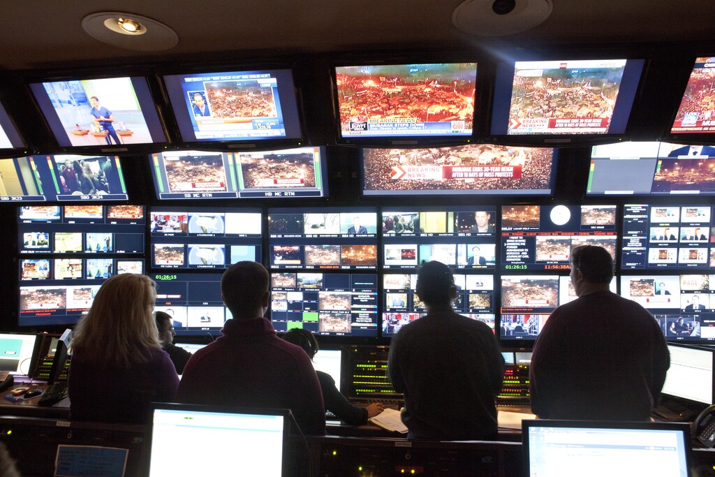 Television Control Room MSNBC NBC News Newsroom: Diversity in the newsroom can build better media