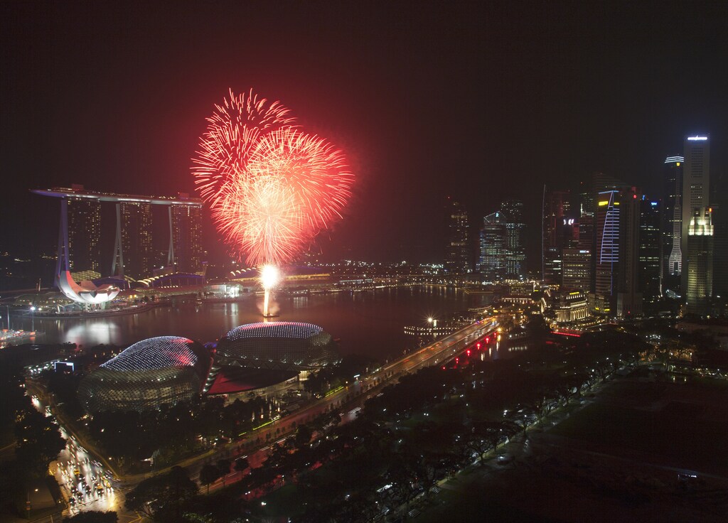 Fireworks explode over Marina Bay and the Esplanade Theatres during a pyrotechnics show to celebrate the Lunar New Year in Singapore February 3, 2011. The Lunar New Year begins on Thursday and marks the start of the Year of the Rabbit, according to the Chinese zodiac.