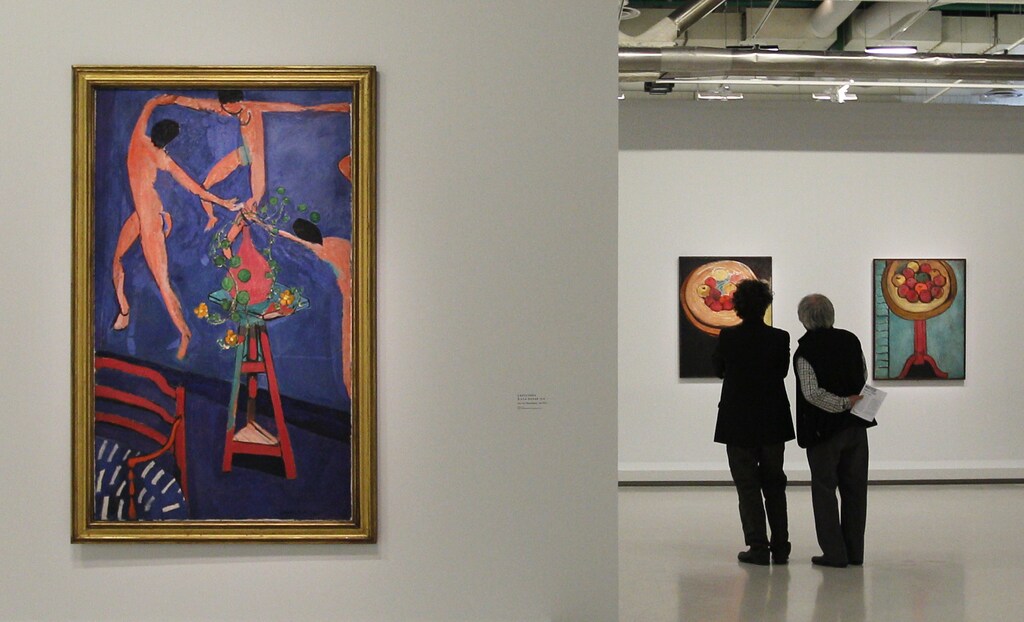 The painting "Capucines a la dance II" (Nasturtiums in The Dance (II)1912) by French painter Henri Matisse (1859-1954) is pictured during the press presentation of the exhibition "Matisse, paires et series" (Matisse, pairs and series) at the Centre Pompidou modern art museum in Paris March 5, 2012. The exhibition will run from March 7 to June 18, 2012. REUTERS/Gonzalo Fuentes (FRANCE - Tags: ENTERTAINMENT) - PM1E8351BAK01